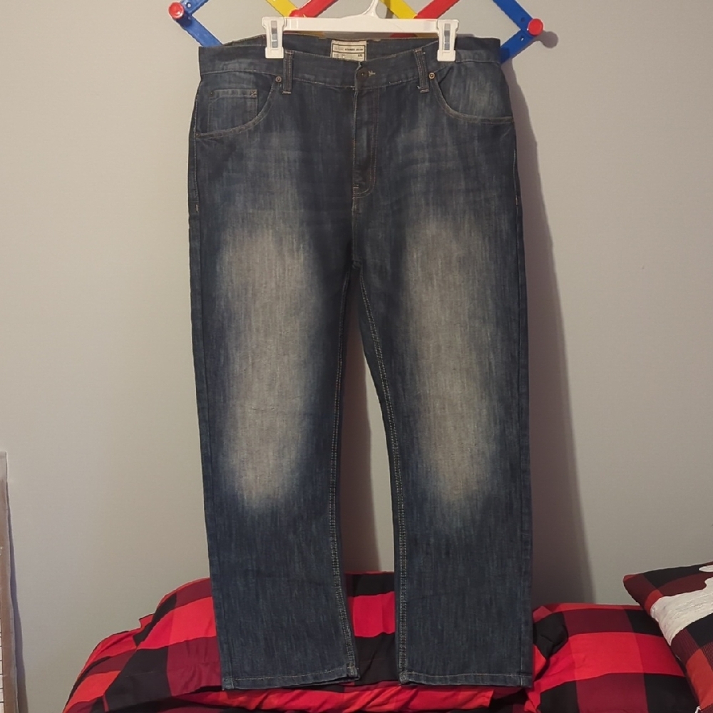 Alexander Julian Dark Blue Straight Jeans